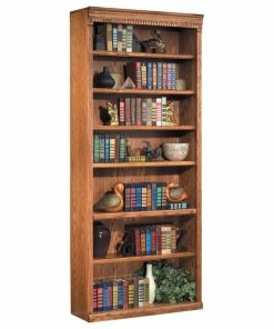 Budget 🎉 Martin Furniture Huntington Oxford 84" Open Bookcase (Wheat) ⭐