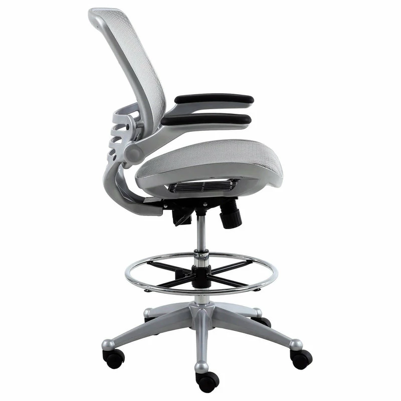 Outlet π Harwick Evolve All Mesh, Heavy Duty Drafting Chair, Platinum π - Image 2