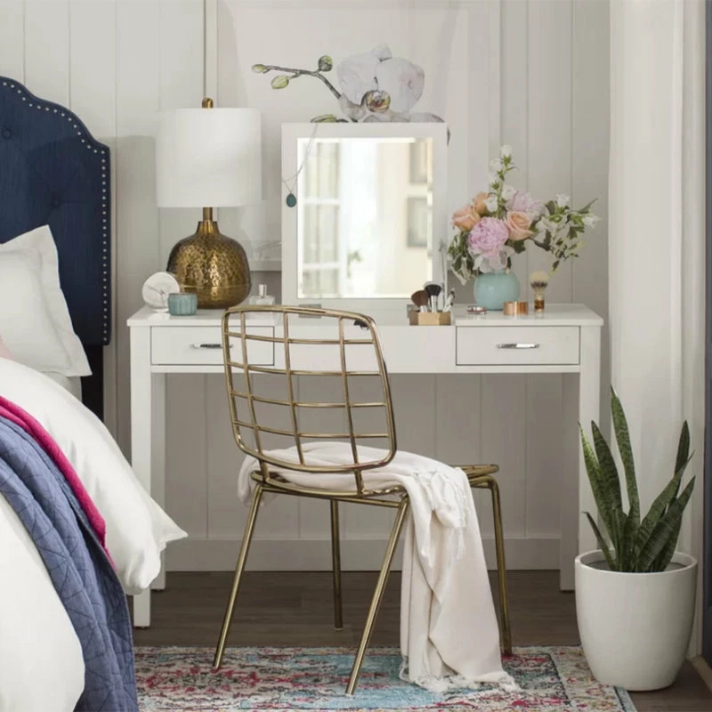 Best Sale ๐ Hives & Honey Haven Home Ainsley Vanity Desk, Crisp White ๐ - Image 2