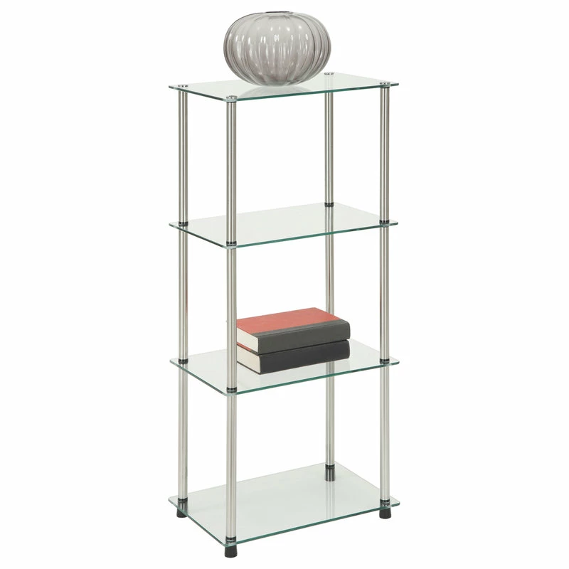Deals ๐งจ Convenience Concepts Designs2Go Classic Glass 4 Tier Tower R2-150 ๐