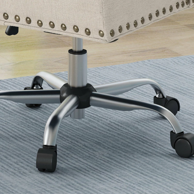 Budget 🎁 GDFStudio GDF Studio Quentin Contemporary Fabric Swivel Office Chair 🌟 - Image 7