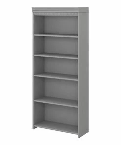Hot Sale ⌛ Bush Business Furniture Bush Furniture Fairview 5 Shelf Bookcase In Cape Cod Gray ⌛
