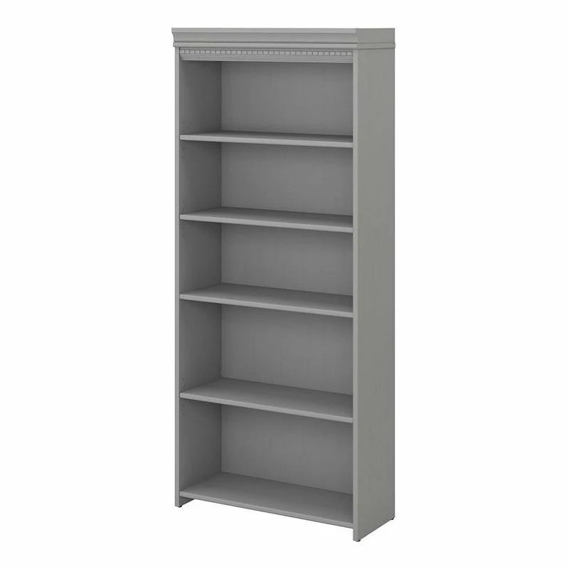 Hot Sale ⌛ Bush Business Furniture Bush Furniture Fairview 5 Shelf Bookcase In Cape Cod Gray ⌛