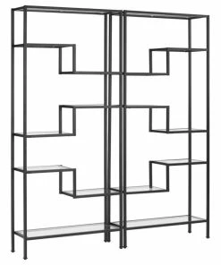 Cheap 😍 Crosley Sloane 2-Piece Etagere Set, Matte Black 🔥