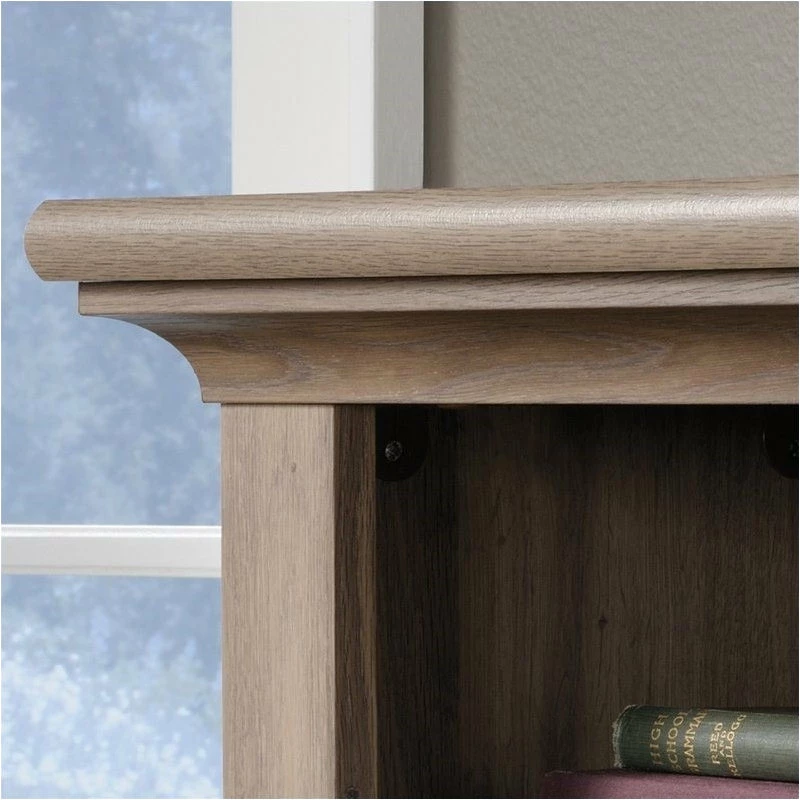 Cheapest 👍 Sauder Harbor View Computer Desk With Hutch In Salt Oak ⌛ - Image 2