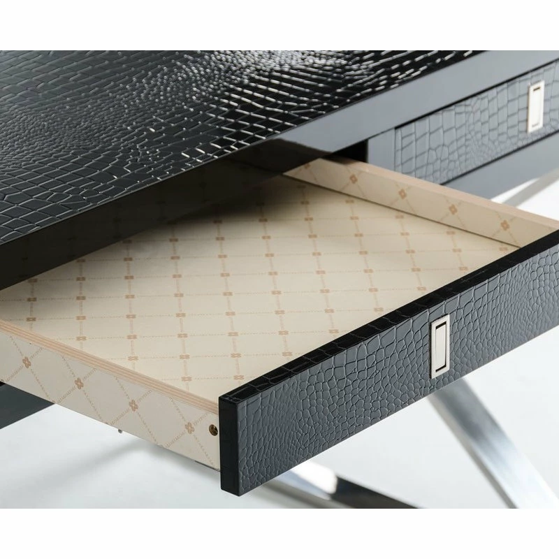 Flash Sale ๐ Vig Furniture Inc. A&X Congress Transitional Black Crocodile Desk ๐ - Image 5