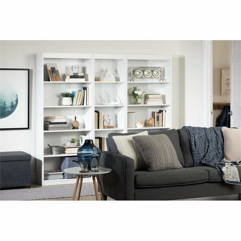 Buy ๐งจ South Shore Furniture South Shore Axess 5-Shelf Narrow Bookcase In Pure White ๐คฉ - Image 4