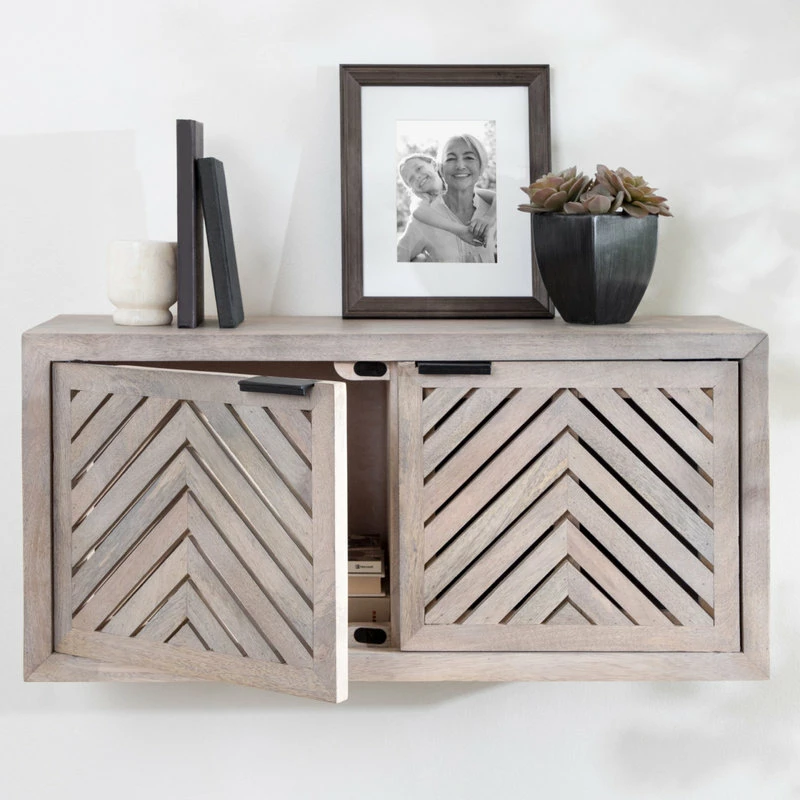 Wholesale ✨ Uniek Mezzeta Decorative Wood Wall Cabinet, White 30x10x14 🔥 - Image 4