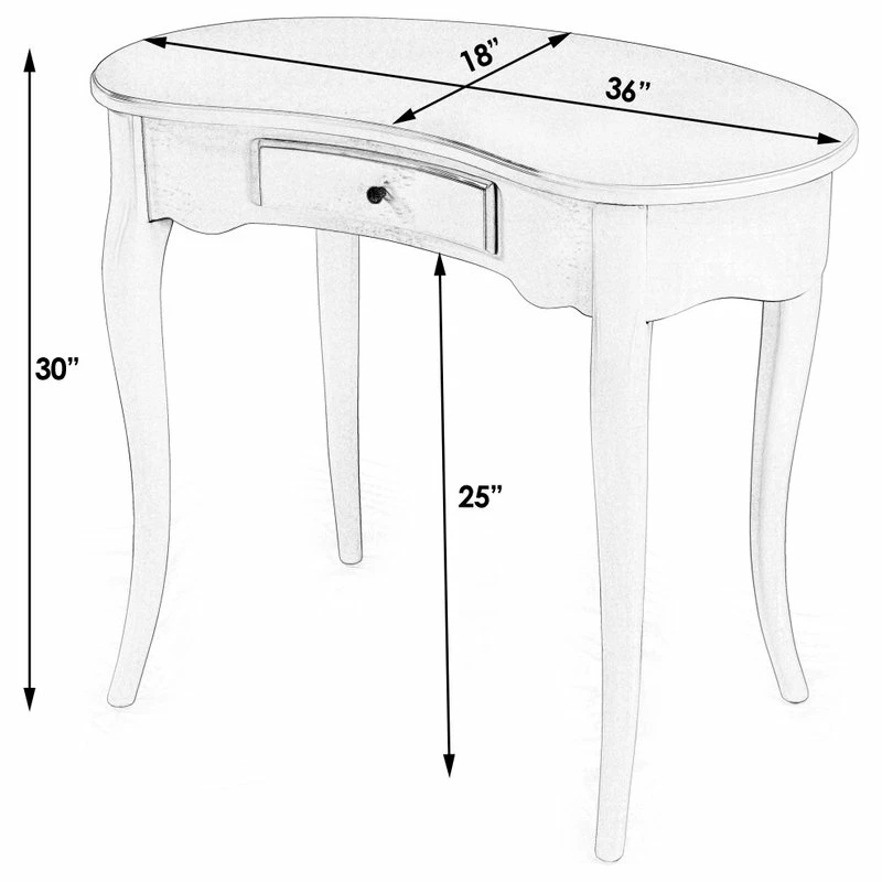 Best reviews of โจ Butler Specialty Company Edgewater Nouveau Desk, Cherry ๐ฅ - Image 5