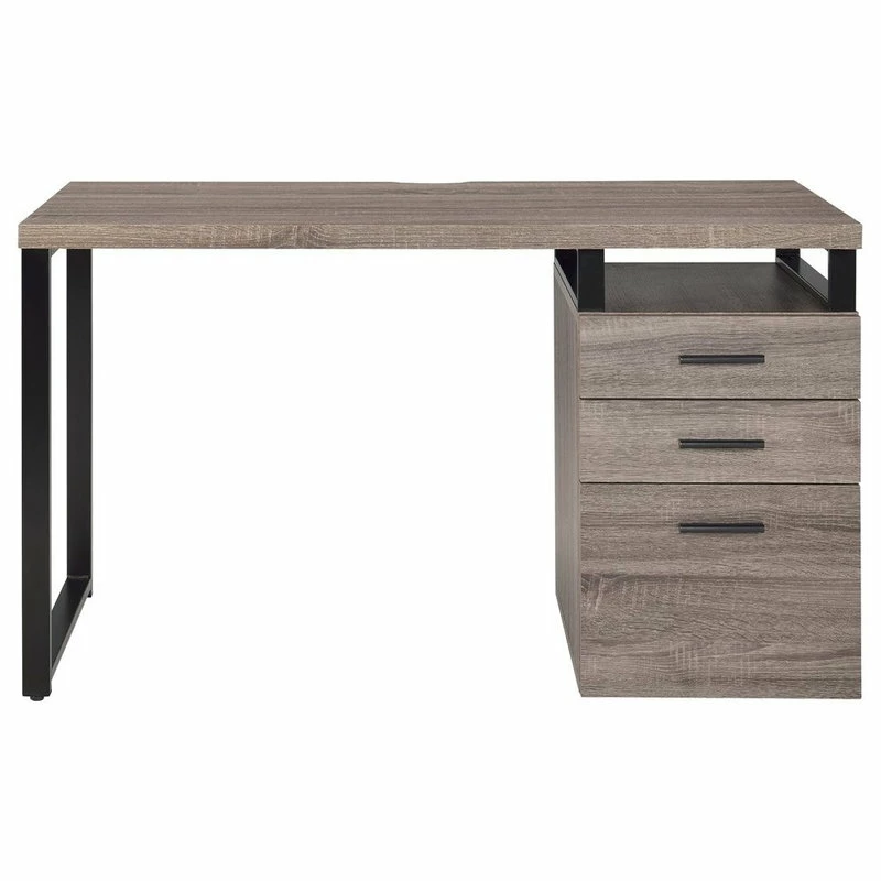 Cheap โ๏ธ Acme Furniture Coy Desk, Gray Oak ๐คฉ - Image 3