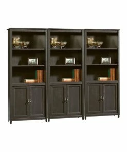 Cheap ⭐ Sauder Edge Water Library Wall Bookcase In Estate Black ✨