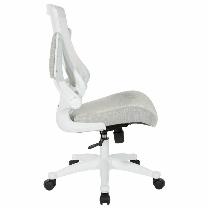 Best Pirce ⌛ Office Star Products White Screen Back Manager's Chair, Linen Stone Fabric, Linen Stone 👏 - Image 2
