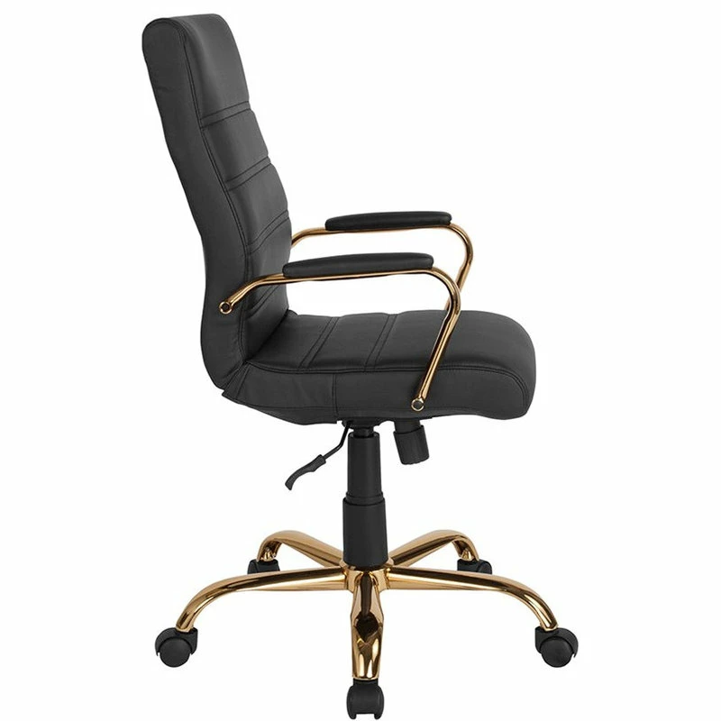 Cheap 😀 Flash Furniture High Back Leather Swivel Office Chair In Black 👍 - Image 3