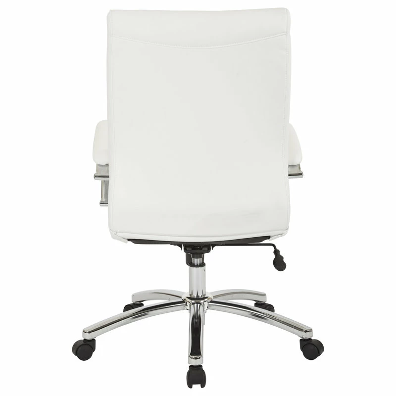 Brand new ๐ Office Star Products Executive Mid-Back Chair, White ๐คฉ - Image 4