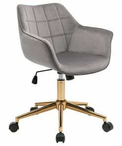 Wholesale ๐งจ Duhome Elegant Lifestyle Square Tufted Velvet Home Office Chair, Grey ๐
