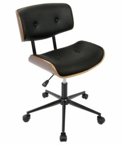 Discount ๐ฅฐ LumiSource Lombardi Height Adj. Office Chair, Walnut And Black ๐