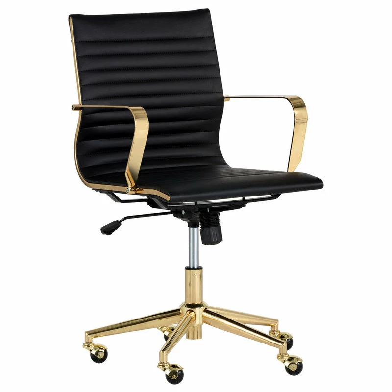 Wholesale ๐ Sunpan Modern Home Jessica Office Chair, Gold, Black ๐
