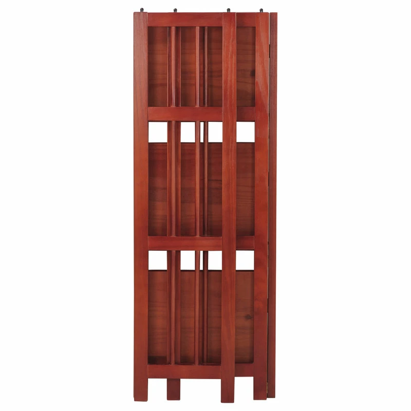 New ๐ Casual Home 3-Shelf Folding Bookcase 14" Wide, Mahogany ๐ - Image 7