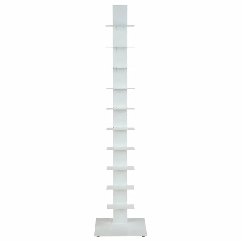 Deals ❤️ Euro Style Sapiens 60" Bookcase Tower, White 😀