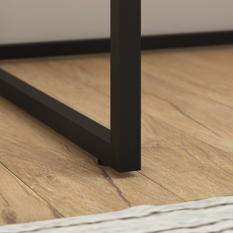 Buy ๐ Bush Industries Anthropology 60W Glass Top Writing Desk With Shelf ๐ - Image 4