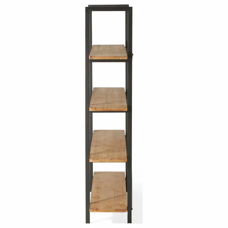 Cheap ๐ฅฐ GDFStudio Elizabeth Industrial 4 Shelf Firwood Bookcase โ - Image 8