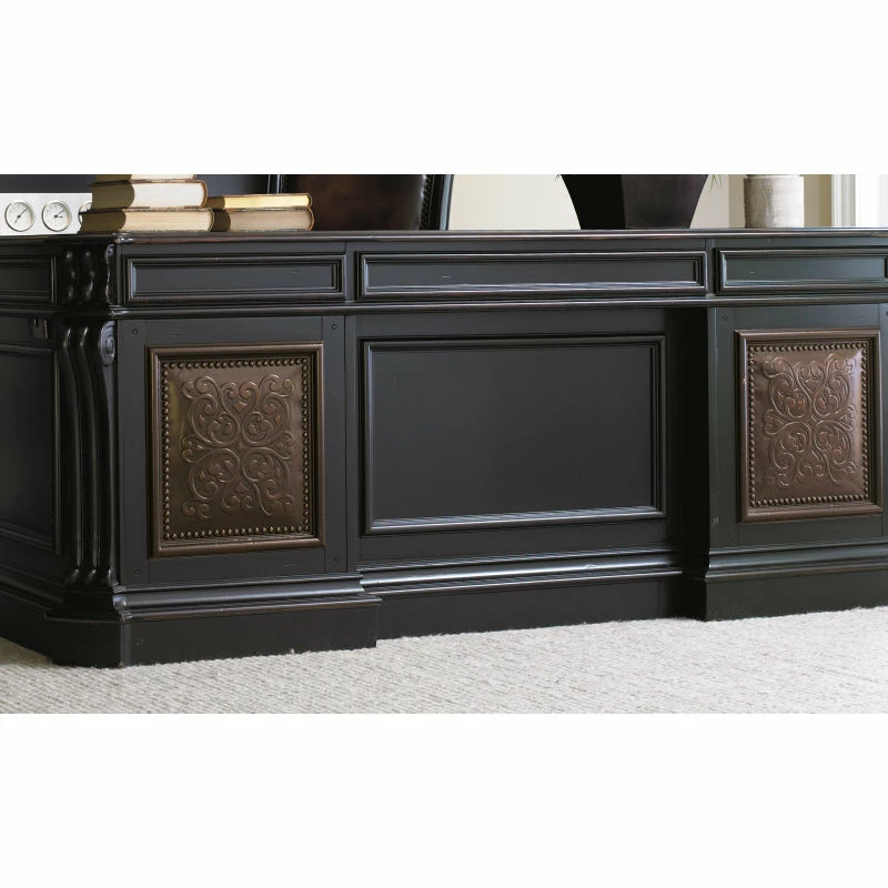 Deals โ Hooker Furniture Telluride 76" Executive Desk With Leather Panels ๐ฅ - Image 4