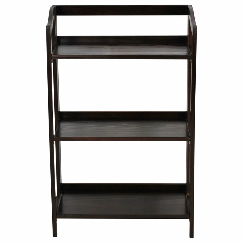 Discount ๐ฏ Casual Home Stratford 3-Shelf Folding Bookcase, Espresso, 3-Shelf ๐ - Image 2