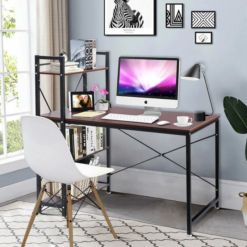 Discount โ๏ธ Costway Modern Computer Desk With 4-Tier Shelves PC Study Table Home Office ๐ฏ - Image 4