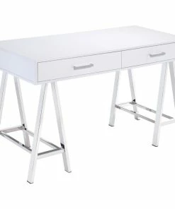 Wholesale ๐ Acme Furniture Coleen Desk, White And Chrome โค๏ธ