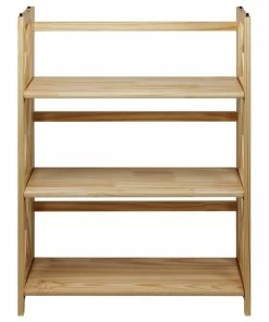 New ๐งจ Casual Home Montego 3-Shelf Folding Bookcase, Natural ๐ฅฐ