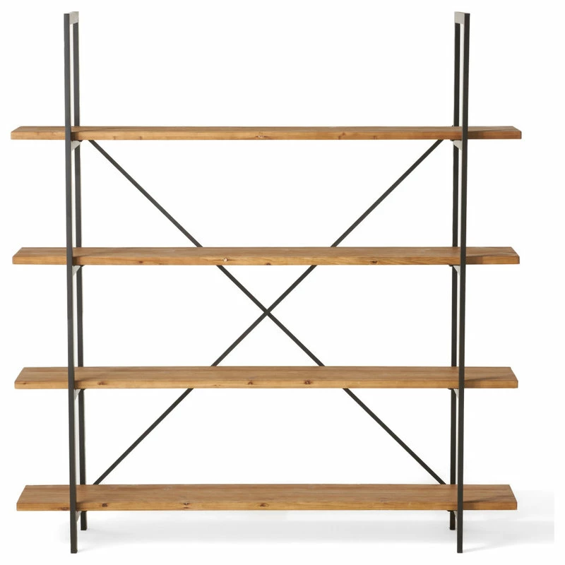 Cheap ๐ฅฐ GDFStudio Elizabeth Industrial 4 Shelf Firwood Bookcase โ - Image 10