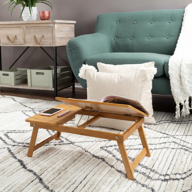 Deals ๐คฉ Lavish Home Bamboo Lap Desk With Adjustable Top And Drawer ๐ - Image 5