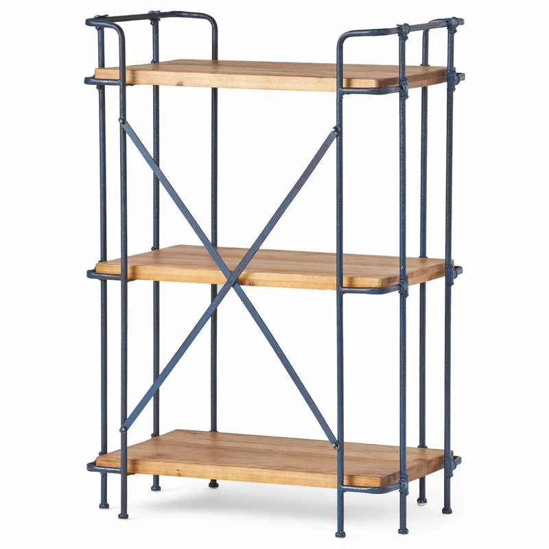 New ๐ GDFStudio Denise Industrial Outdoor 3-Tier Shelf, Natural And Black ๐