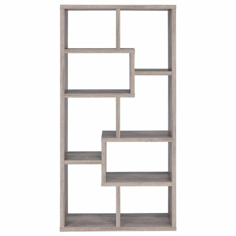 Budget 😍 Coaster Home Furnishings Coaster Contemporary Tall Spacious Wooden Bookcase In Gray Driftwood 😉 - Image 3