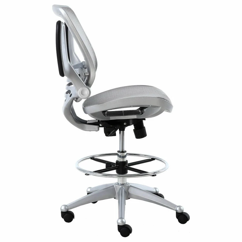 Outlet π Harwick Evolve All Mesh, Heavy Duty Drafting Chair, Platinum π - Image 3