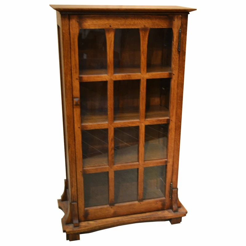 Budget 🥰 Crafters And Weavers Mission Oak Bookcase Craftsman Style Bookcase ⌛