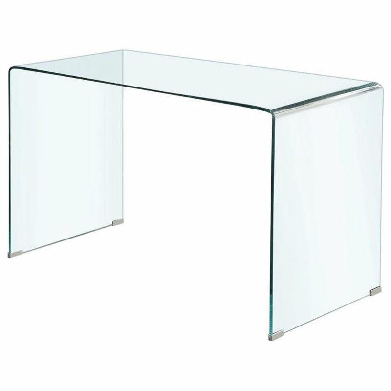 Cheap ๐ฅฐ Coaster Home Furnishings Coaster Highsmith Contemporary Clear Bent Glass Writing Desk ๐งจ