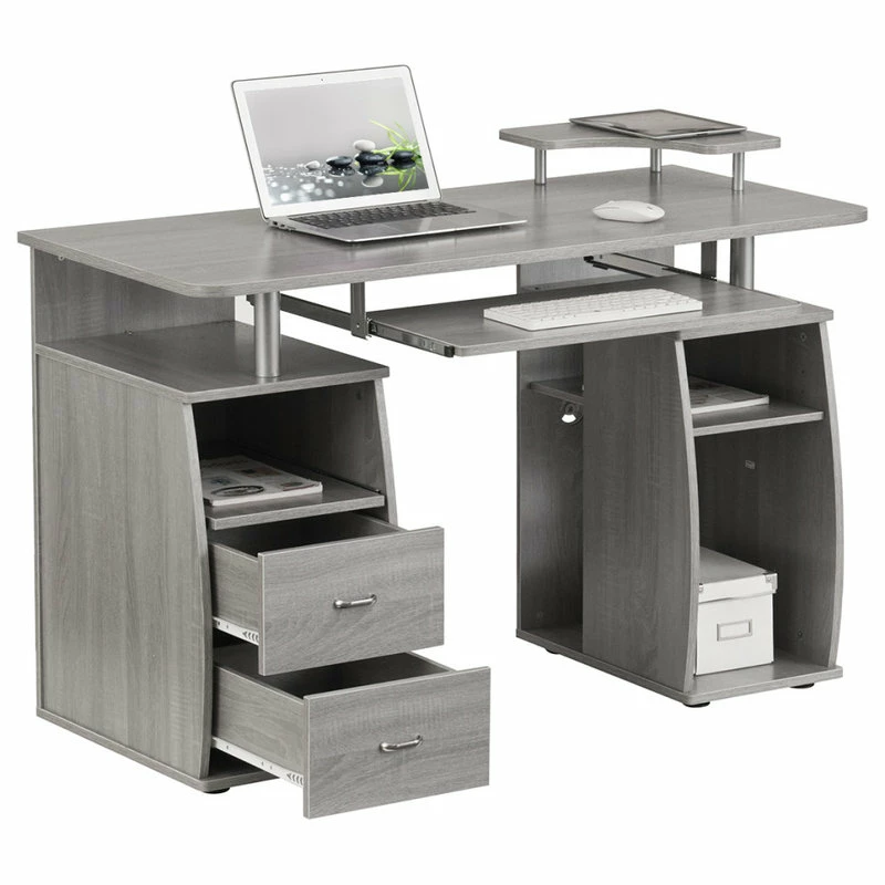 Best Pirce โ Rta Products- L Techni Mobili Complete Computer Workstation Desk With Storage, Grey ๐ฅฐ - Image 8