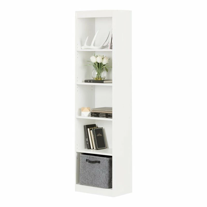 Buy ๐งจ South Shore Furniture South Shore Axess 5-Shelf Narrow Bookcase In Pure White ๐คฉ - Image 2