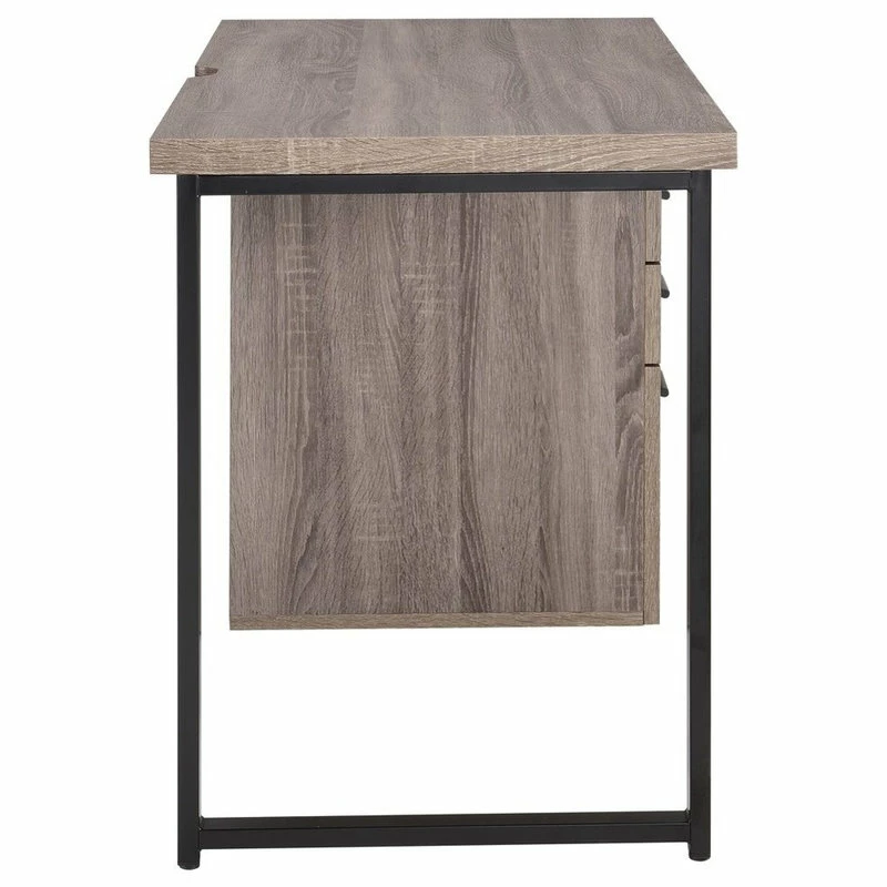 Cheap โ๏ธ Acme Furniture Coy Desk, Gray Oak ๐คฉ - Image 4