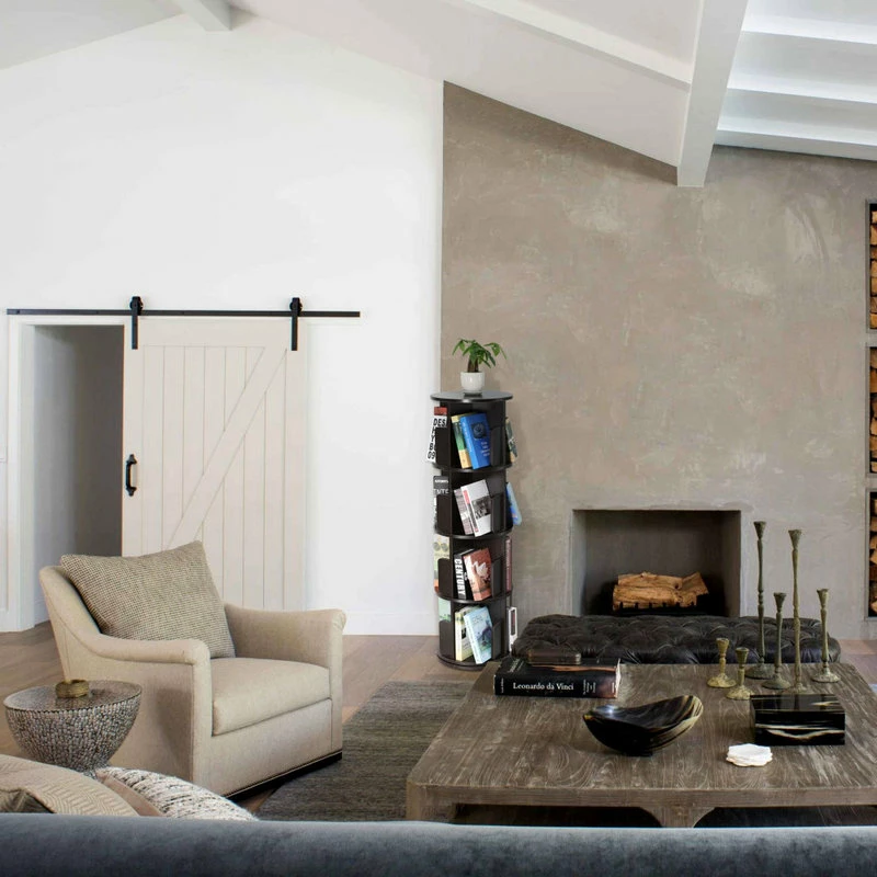 Wholesale ๐ FLINT GARDEN INC 4-Shelf 51.57 In Tall Revolving Bookcases, Dark Walnut โ๏ธ - Image 4