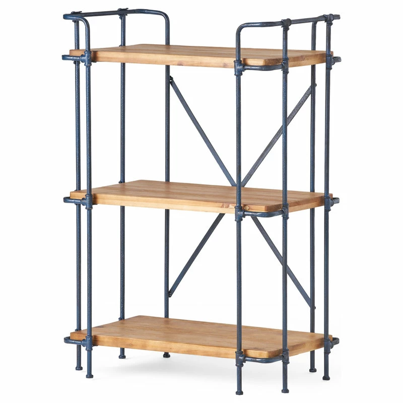 New ๐ GDFStudio Denise Industrial Outdoor 3-Tier Shelf, Natural And Black ๐ - Image 8
