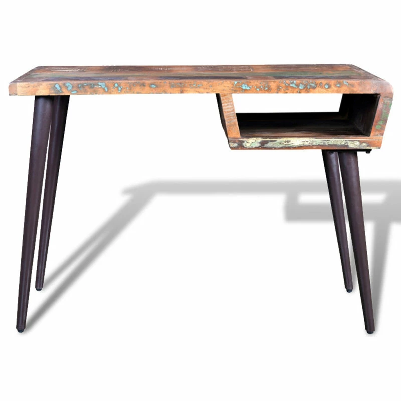 Coupon ๐ Vida XL LLC VidaXL Office W/ Iron Legs Desk Reclaimed Wood Workstation Writing Tables ๐ - Image 3