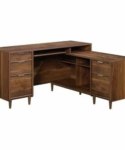 New ✨ Sauder Clifford Place L Shaped Computer Desk In Grand Walnut 💯