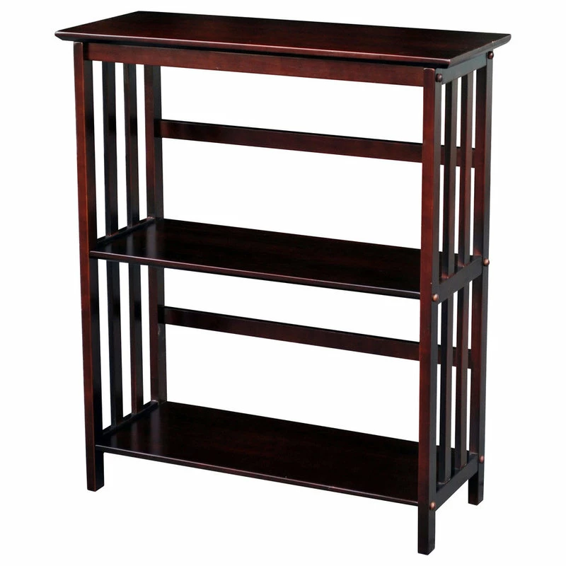 Promo 🛒 Casual Home Mission 3 Shelf Bookcase, Espresso 🌟 - Image 2