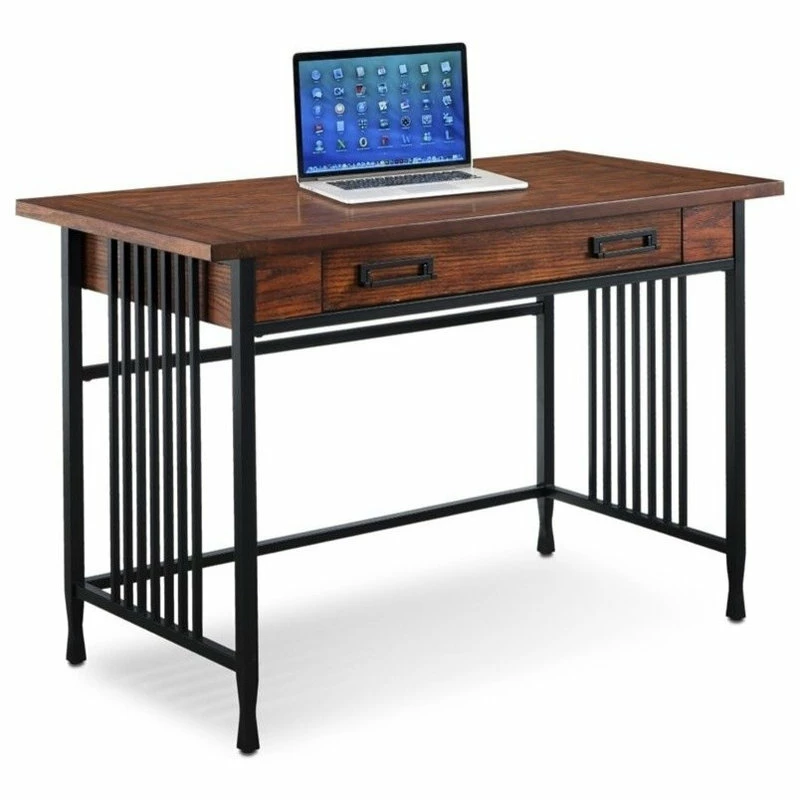 Best reviews of 🛒 Leick Home Leick Ironcraft Computer Desk In Mission Oak ⭐ - Image 3