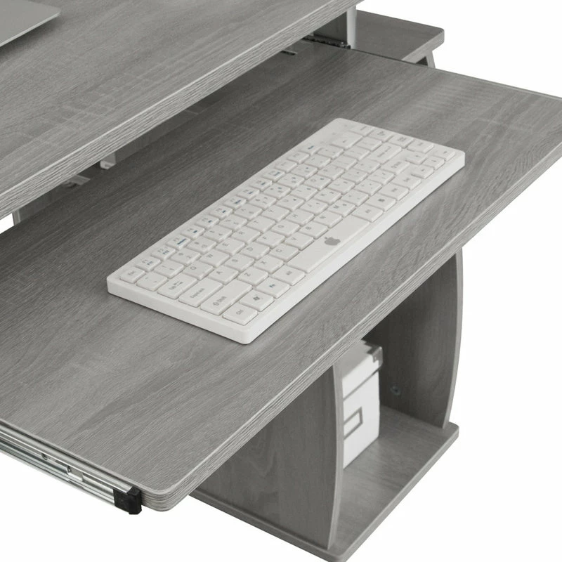 Best Pirce โ Rta Products- L Techni Mobili Complete Computer Workstation Desk With Storage, Grey ๐ฅฐ - Image 13