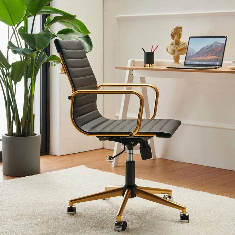 Hot Sale 🥰 LUXMOD® Gold Office Chair, Ergonomic Desk Chair,Modern Executive Chair., Gold-Bl ❤️ - Image 6