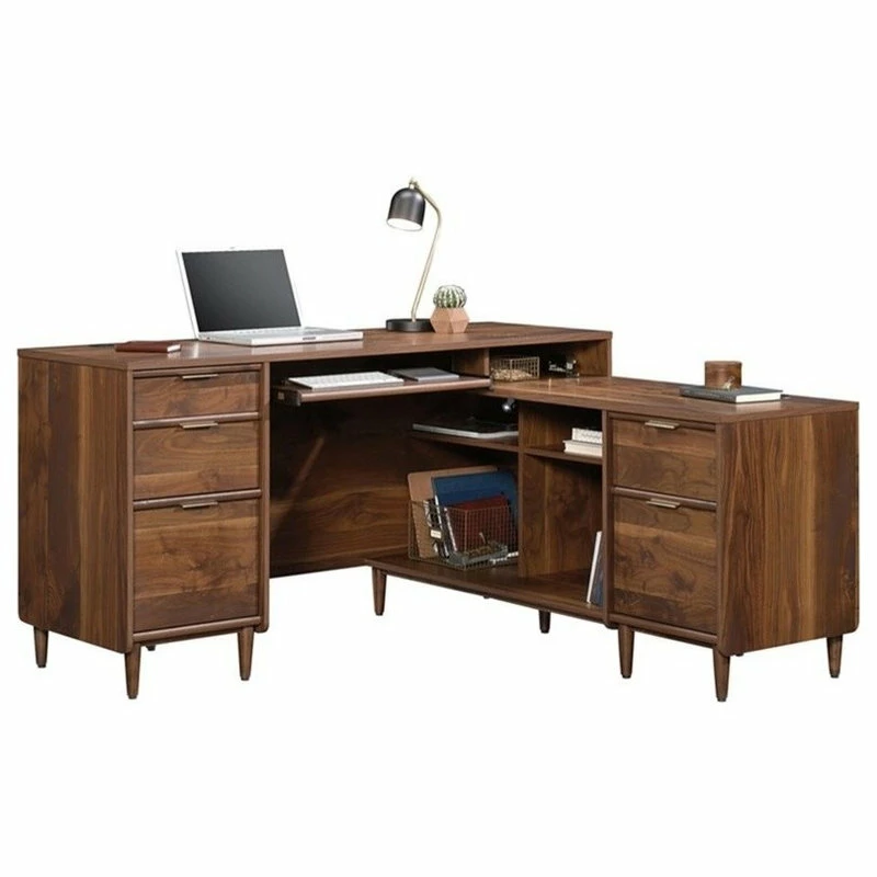 New โจ Sauder Clifford Place L Shaped Computer Desk In Grand Walnut ๐ฏ - Image 4