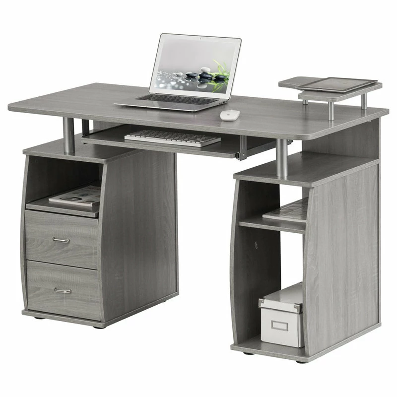 Best Pirce โ Rta Products- L Techni Mobili Complete Computer Workstation Desk With Storage, Grey ๐ฅฐ - Image 11